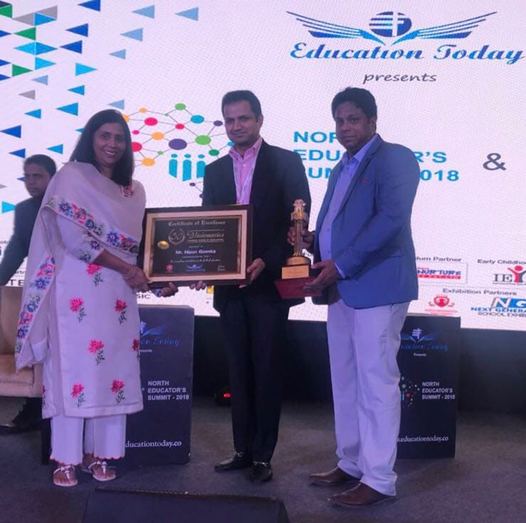 Mr. Nipun Goenka, MD GD Goenka Group has been awarded as “ The Education Icon of the Year 2018”