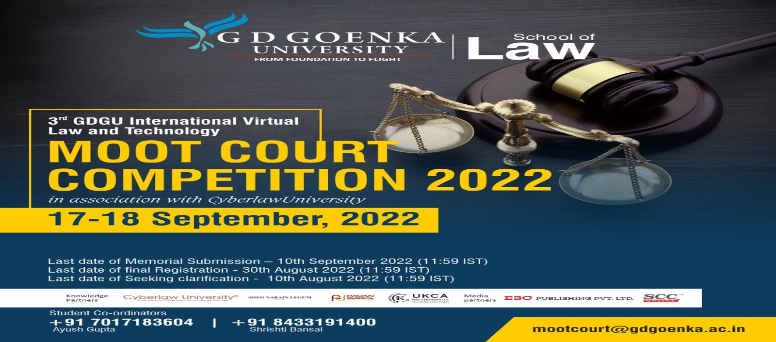 INTERNATIONAL MOOT COURT COMPETITION 2022