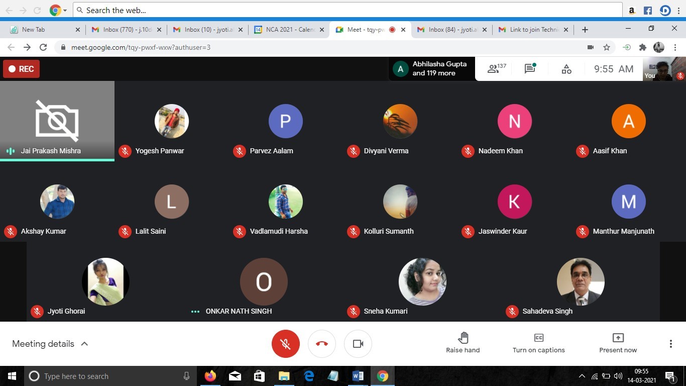 Workshop on effective communication and public speaking