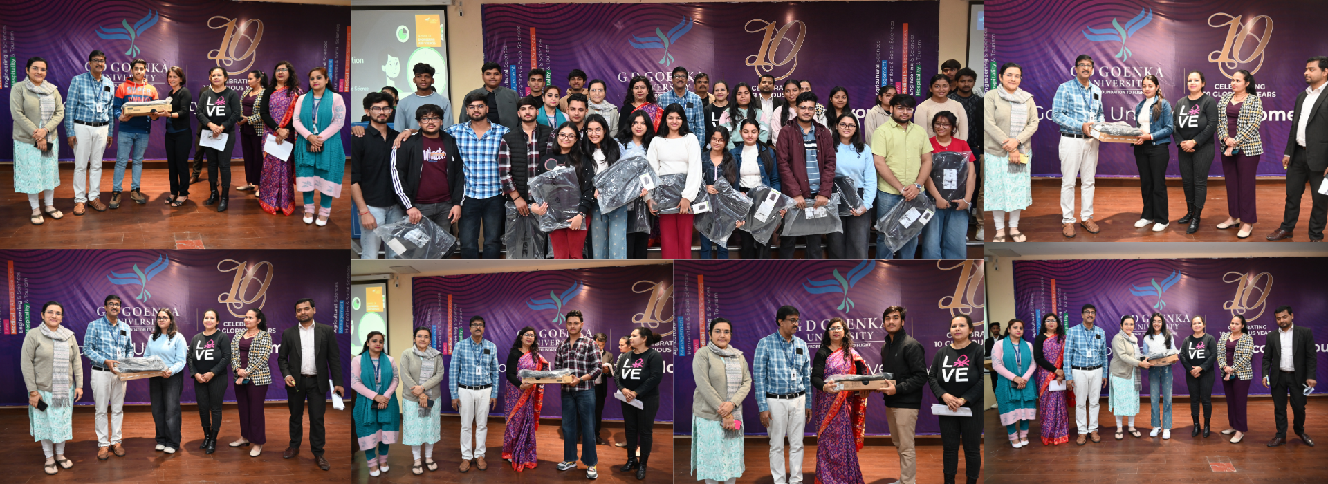 Laptops distribution to students of b.tech.(cse)- aiml, cyber security and data science
