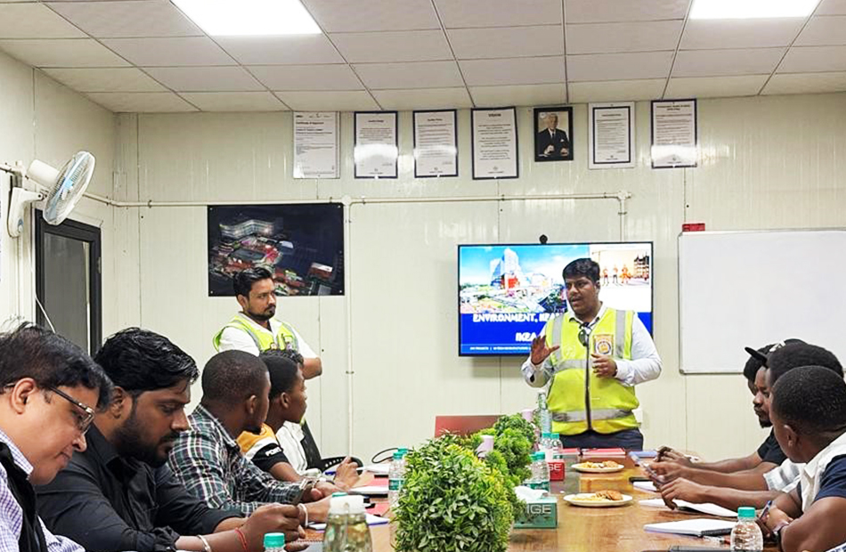 Visit to a Larsen & Toubro Construction Project Site in Gurugram called IKEA - a Global Swedish Company