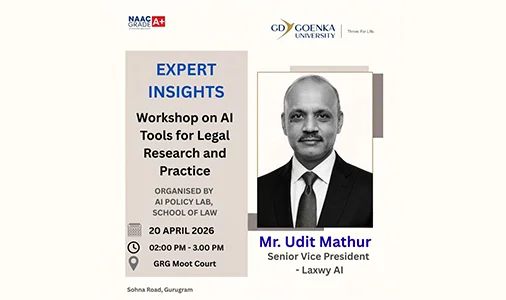Inaugural Workshop On, “AI Tools For Legal Research And Practise”