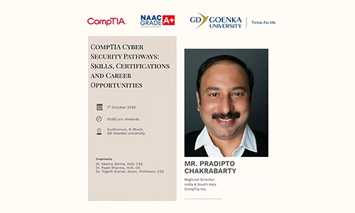 GD Goenka University Hosts Expert Session on CompTIA Cyber Security Pathways