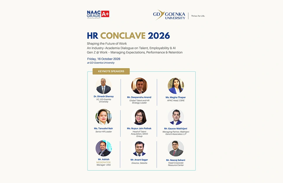 GD Goenka University Hosts HR Conclave 2026: Shaping the Future of Work